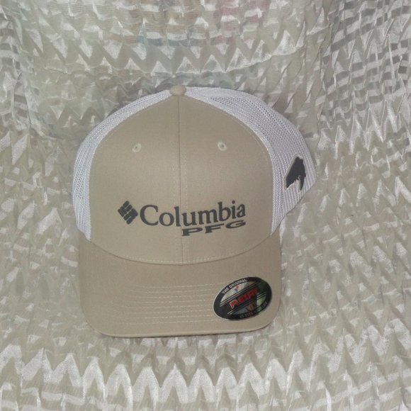 Columbia Other - Columbia PFG Mesh Bass Ball Cap FOSSIL L/XL  NWT